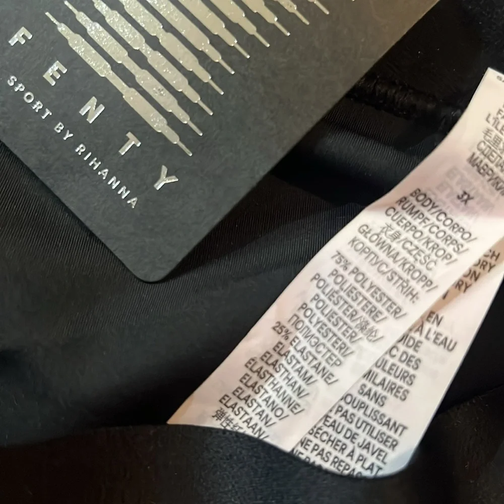 Savage X Fenty Lineup High Waisted Active Yoga Workout Black Pocket Legging 3X